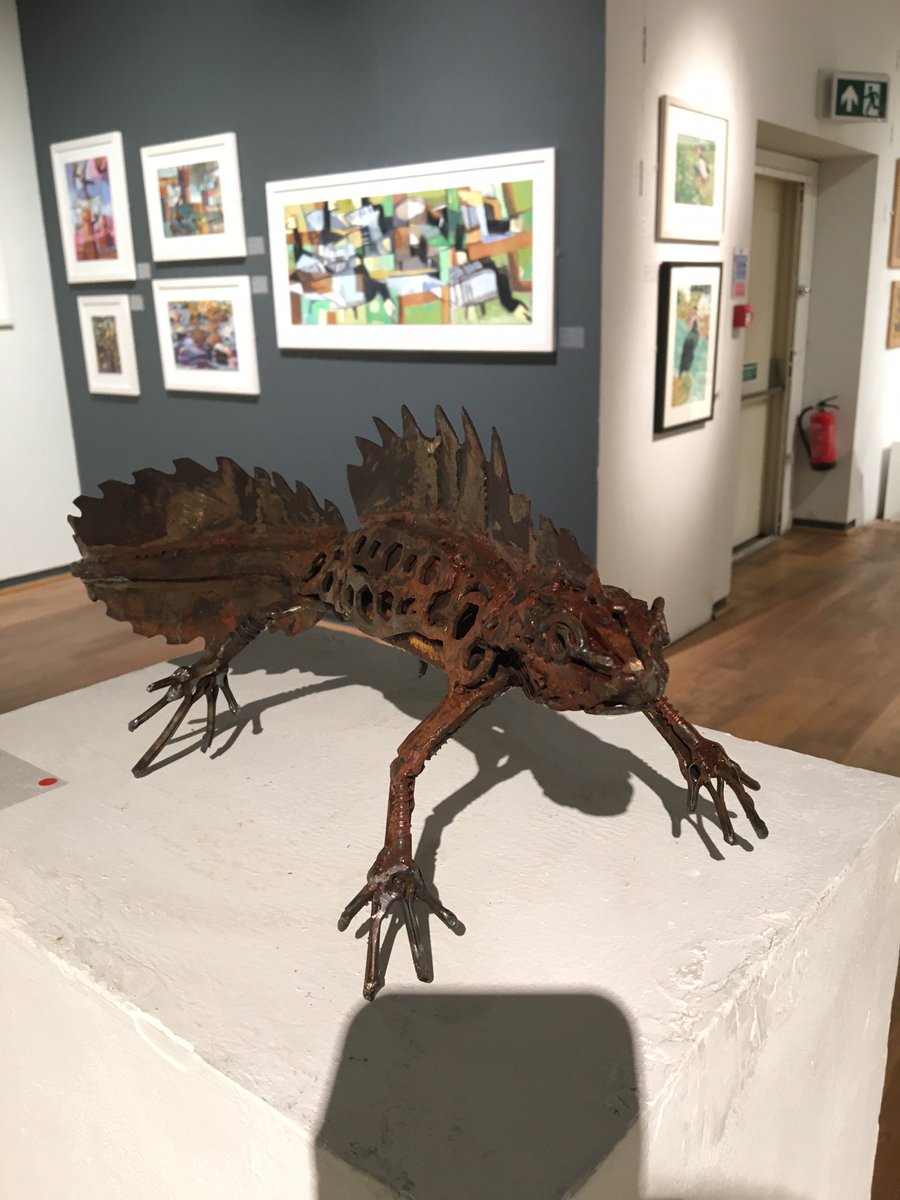 J_M_Boorman's tweet image. 1/3 Some personal highlights from a visit to @swlanaturaleye last Friday. @HarrietMead1 &apos;s newt was stunning, though it was her Water Rail I&apos;d have taken home. @maxangusmaker had some block linocut prints on display, but I wasn&apos;t expecting her lovely acrylic on canvas Peregrine.
