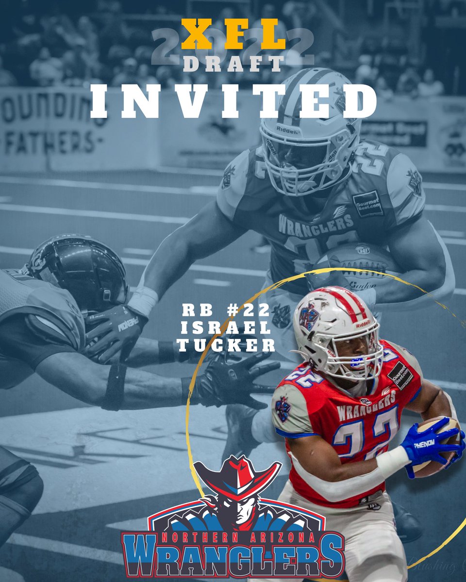 Congratulations to RB @LetsGetbIZZY22 for earning an @XFL2023 Draft invitation! 💪 📸Photos: #blushingcactusphotography @IndoorFL @FindlayCenter
