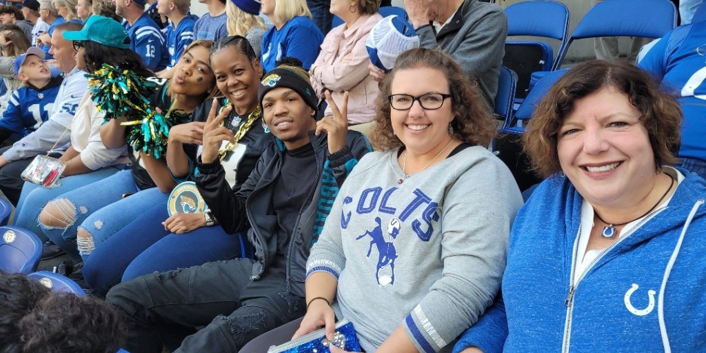 Out in nature, colts and jaguars may not associate with one another so easily but here at Lucas Oil Stadium, we #coexist. #JAXvsIND