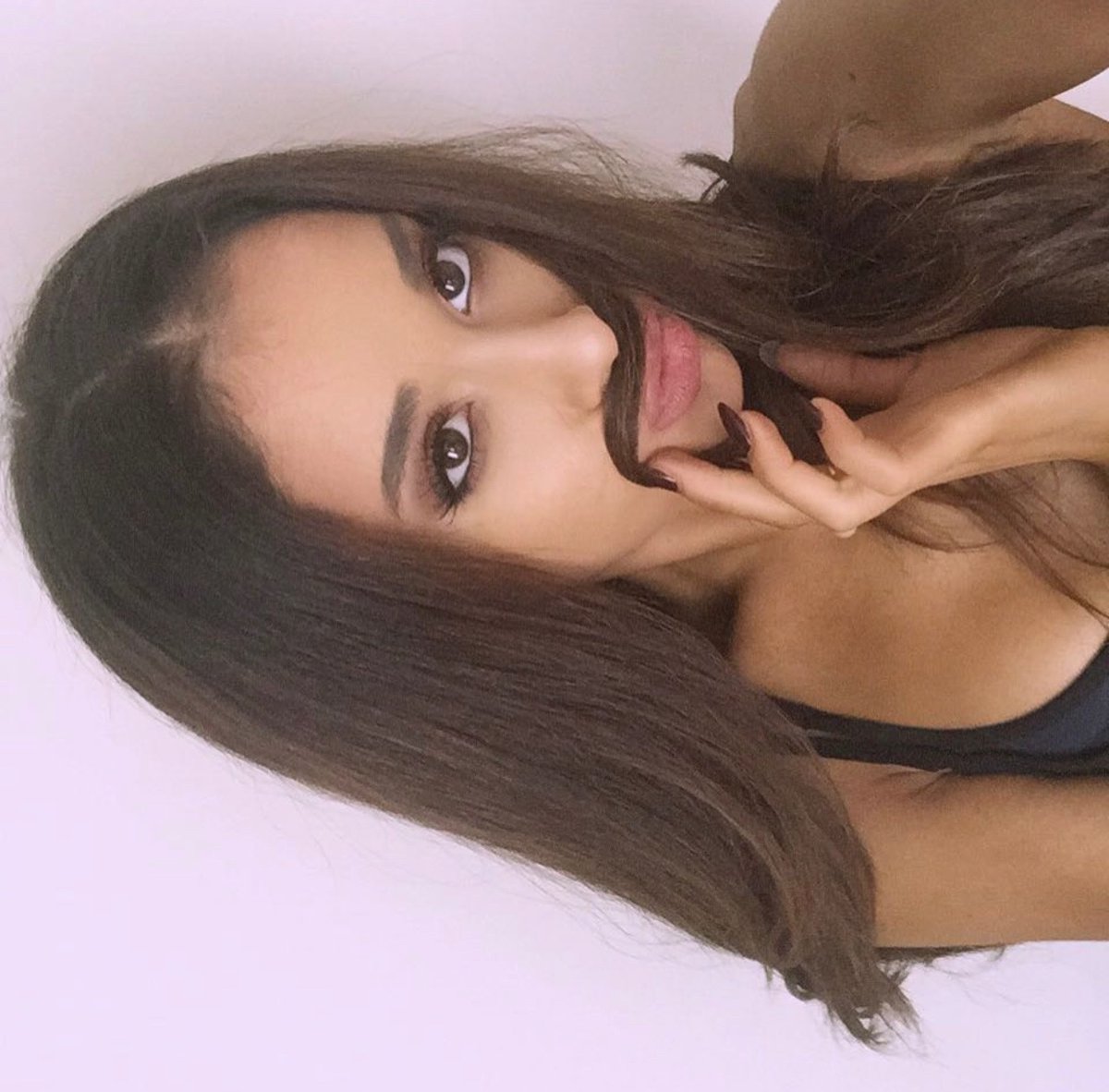 tbsagb's tweet photo. ariana grande via instagram 7 years ago today, ‘I mustache you a question .... #worstcaptionever #icouldntresist #ohwell’ &amp; ‘fyi just overheard @beautybydchinchilla say “look at this tiny monkey tryna suck the dogs nipples”..... just to let you know the [...] (17th october 2015) https://t.co/SjDM6YcDCQ