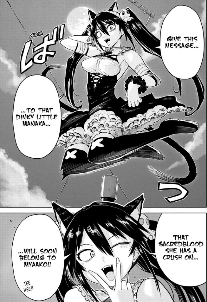 Ok after a few more chapters I'm definitely vibing a lot more with this series. They give the MC a lot of heart and while I'm not sold on the main relationship yet it's definitely not bad.

Also cat girl antagonist next week? 👀👀 https://t.co/20gPY61BaW 