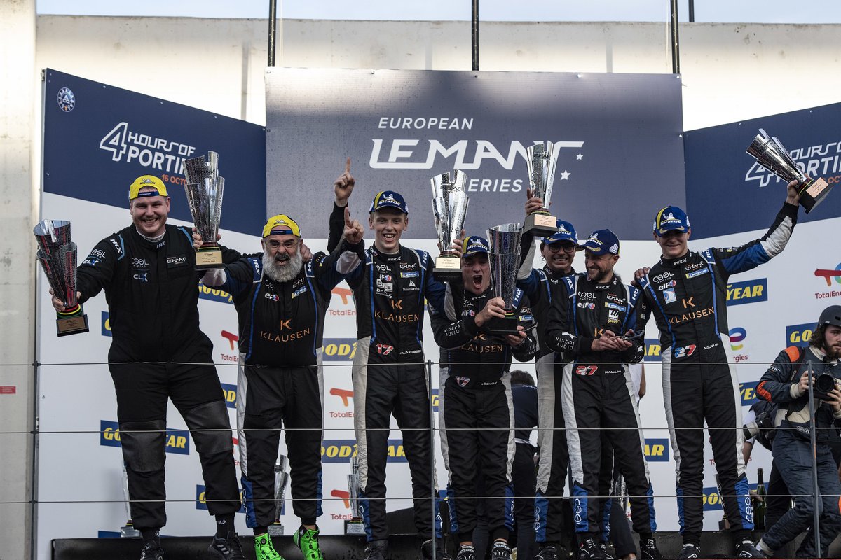 CLXMotorsport's tweet photo. What a season final round !! Mo Smith, Michael Benham and Malthe Jakobsen won the LMP3 class of the 4 Hours of Portimao and the European LMS title after a heartbreaking last hour. Such an amazing reward for the whole crew, who is also Teams Champion. https://t.co/kVGty6lI2r