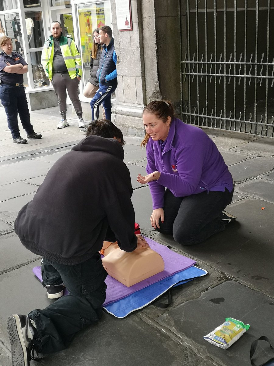 JCG_CFR's tweet photo. Despite the cold, wind and rain a great day in Kilkenny with Callan, Kilkenny City and our team joining forces with Kilkenny Civil Defence for Restart a Heart Day! https://t.co/IPbYTPfHcC