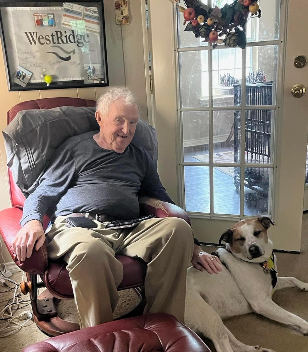 UPDATE on Jerry Madden

Jerry is home!!! Not sure who is more excited, him or Rocket. Two very happy boys are enjoying an amazing reunion! <a href="/jerrymadden/">Jerry Madden</a>
