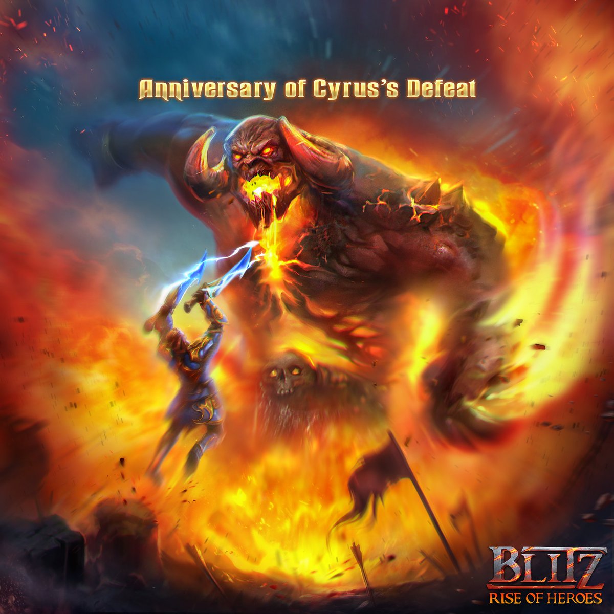 BlitzRise's tweet photo. Today the brave heroes of Larnes celebrate their victory over Cyrus! 
And to highlight this fantastic celebration, we have rolled out a HUGE sale! So, what are you waiting for? 
Load up the game and gets your hands on the sale. But hurry, it won't last long! 🕐 https://t.co/fQNtbJrpqN