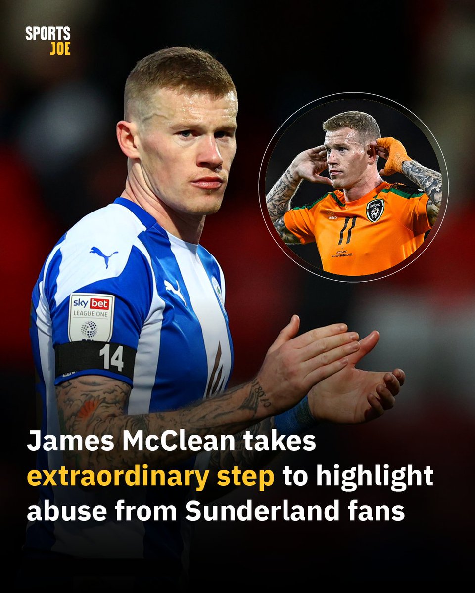 SportsJOEdotie's tweet photo. 'This post is not one for sympathy,' declared McClean. 'Trust me, it is not wanted. But a post of anger. 

'Every single year, I challenge the FA on the abuse. Every single year, they do nothing.' https://t.co/bzZ2XASTeX