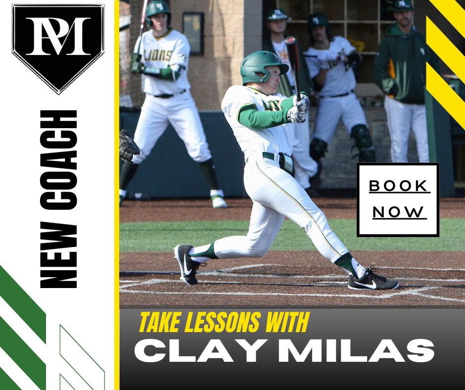 Milas earned a career .424 SLG% during his 3 yrs at MSSU⚾️🔥#HWPO Schedule with Clay using this link ➡️ app.acuityscheduling.com/schedule.php?o…