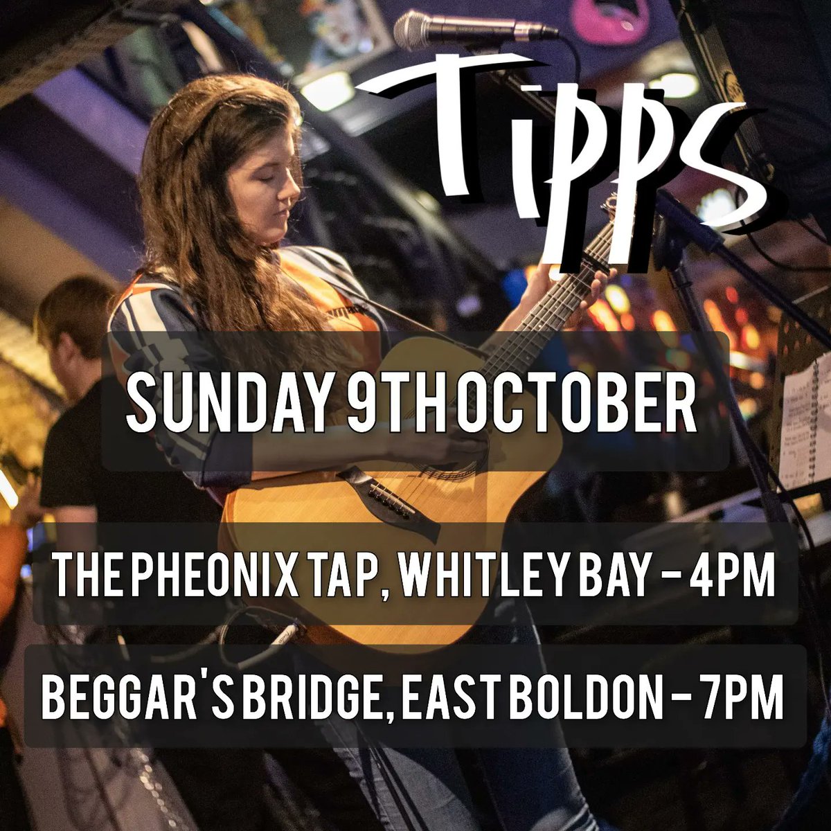 TippsMusic's tweet photo. Haway then, let's have a couple to finish off the week 🎶

I'll be kicking off the day with a couple of sets at Pheonix Tap in Whitley Bay from 4pm 

Then catch me on the South side from 7pm at Beggar's Bridge, East Boldon ☀️ 

#livemusic #northeast https://t.co/IdwNvOY2m4