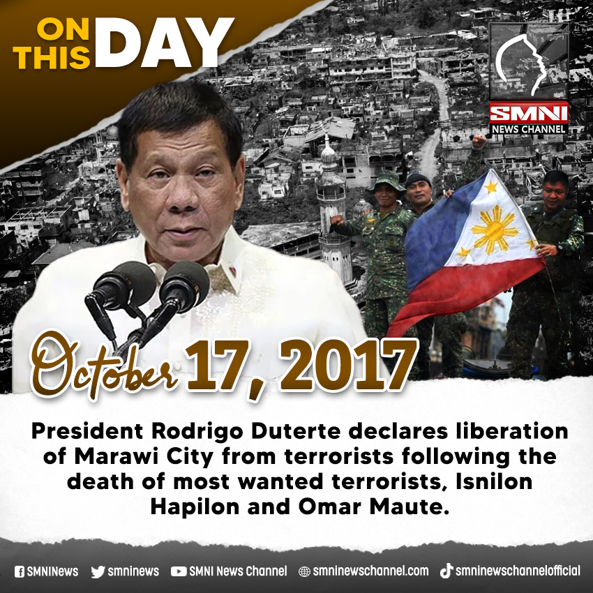 Today is the 5th anniversary of Marawi City’s liberation