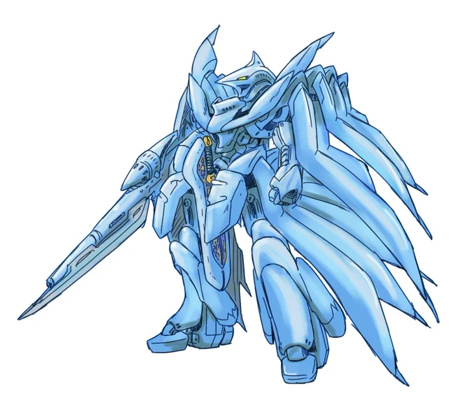 8年前に描いたロボ ペルルシャット 銃剣を持った騎士型 