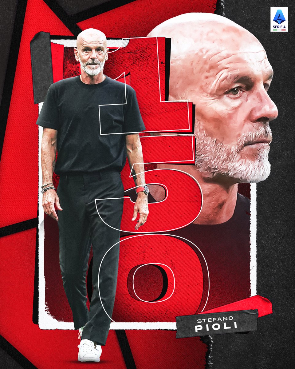 SerieA_EN's tweet photo. #VeronaMilan marks the 150th match at the helm of @acmilan for Mister Pioli! ❤️🖤 https://t.co/fLGgLhMFY7