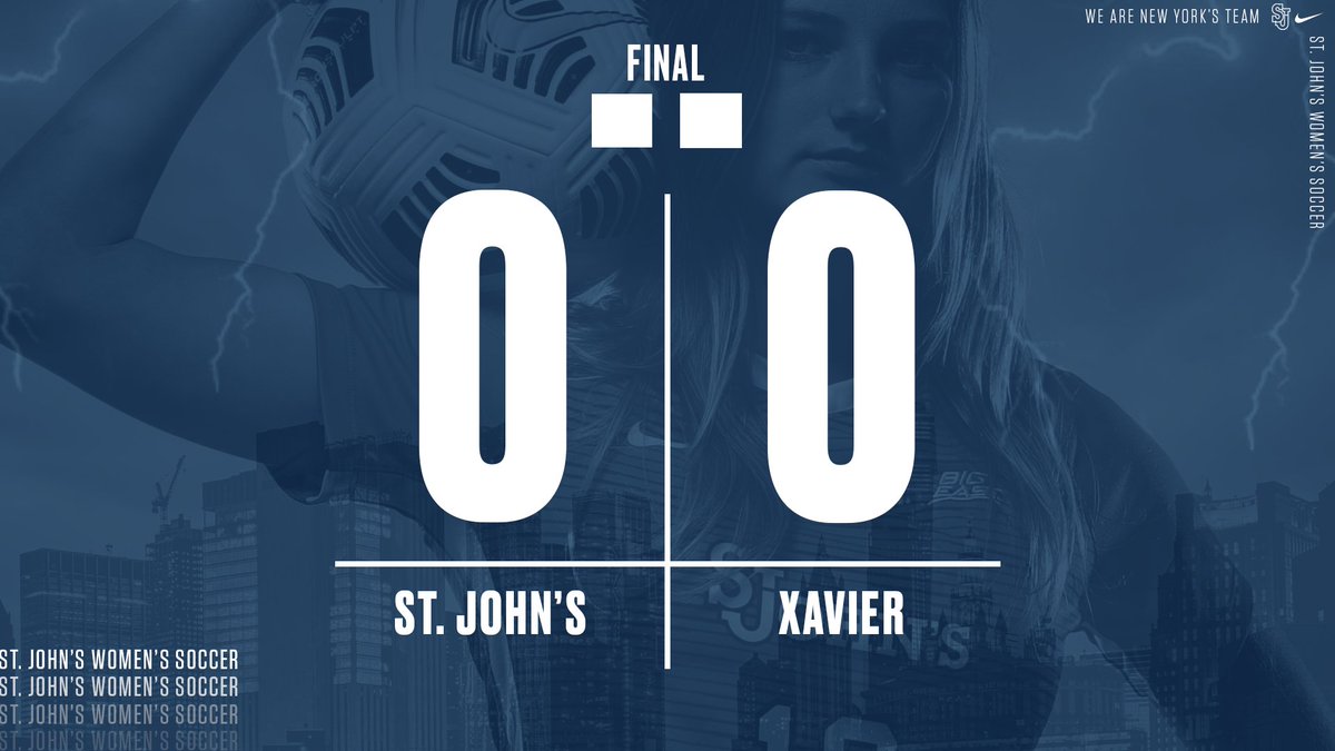 St. John's takes a hard-earned point against the No. 22 team in the country! #SJUWSOC #WeAreNewYorksTeam