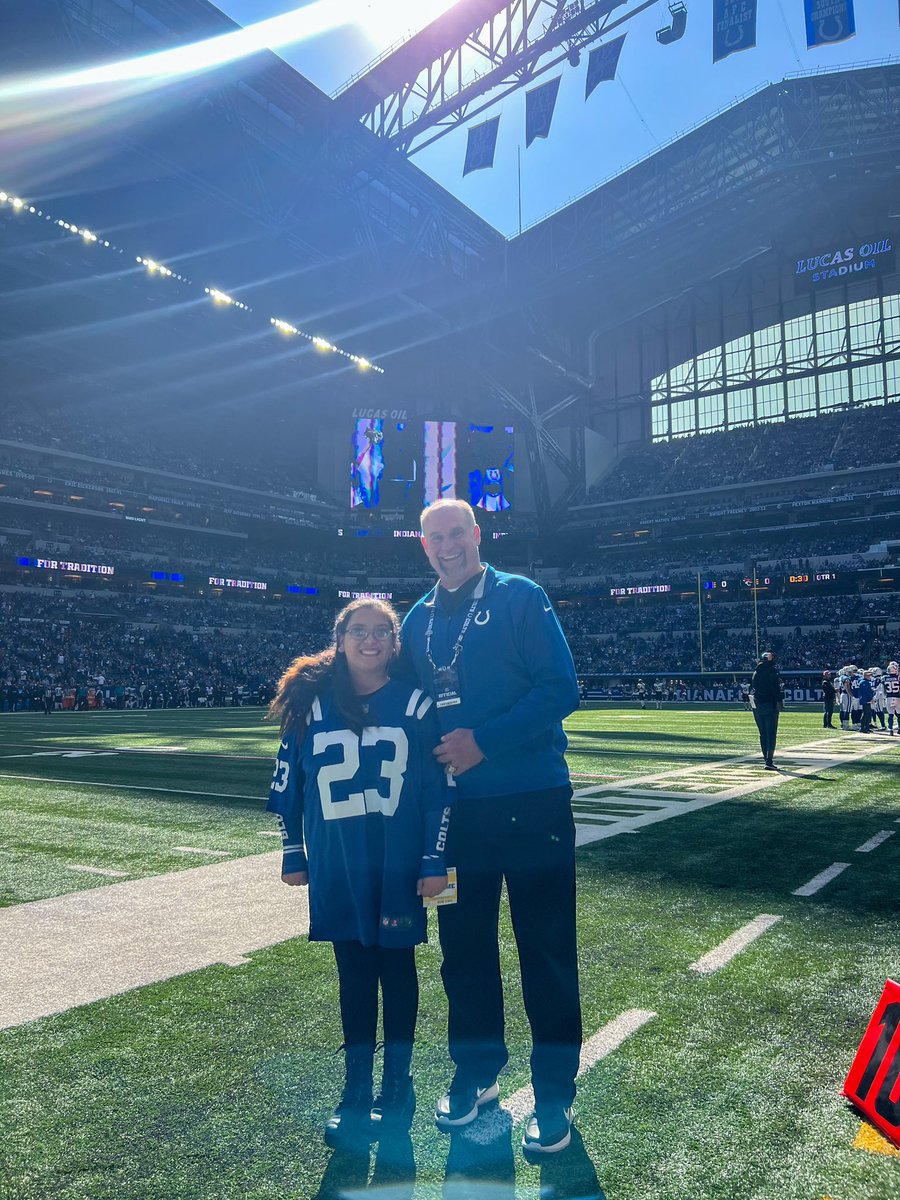 Shoutout to Savana, today’s @RileyChildrens Coin Toss Kid! #JAXvsIND