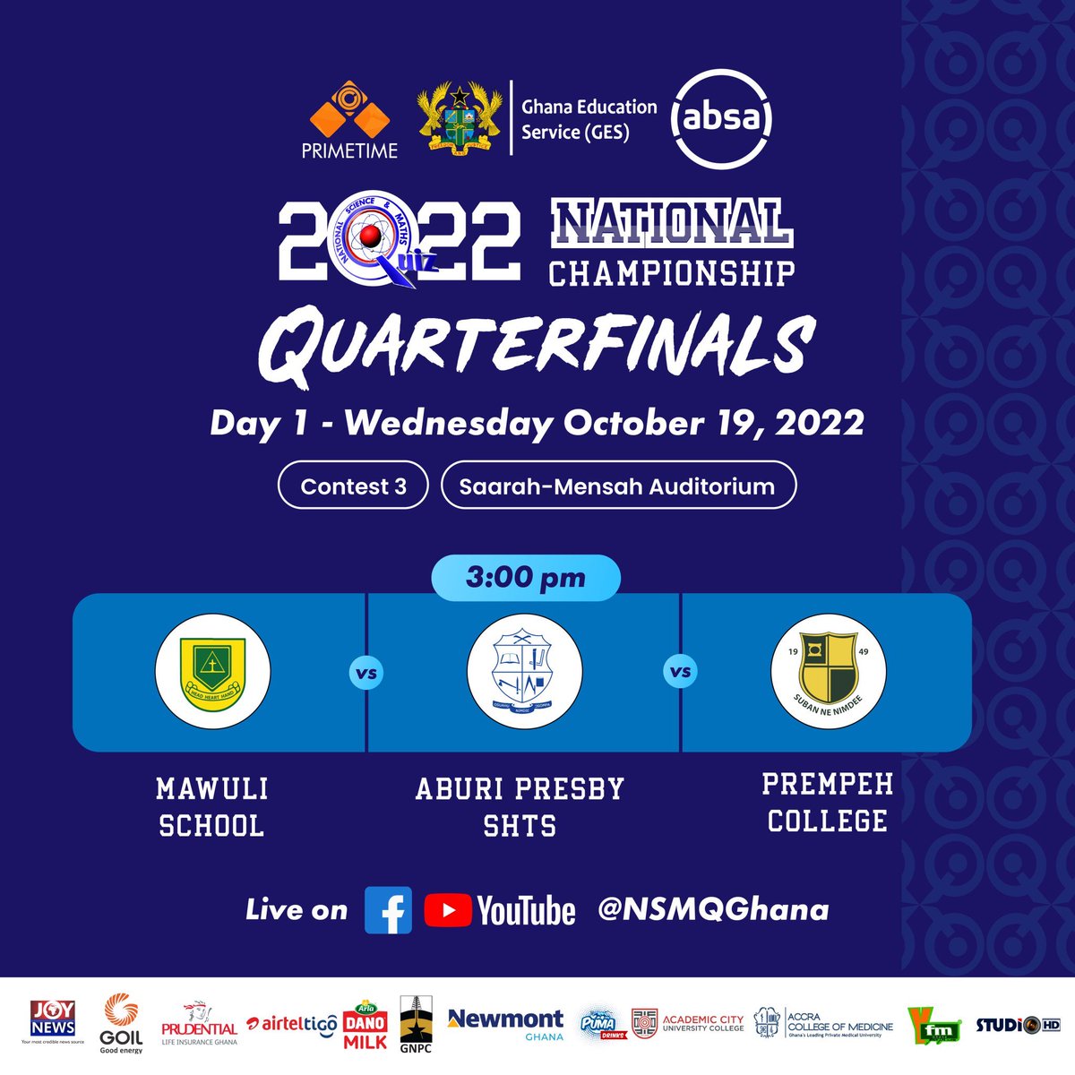 mawulischool_ho's tweet photo. Another victory loading for us...
#NSMQ2022 #NSMQOneEighth https://t.co/bEopl6ZZI1