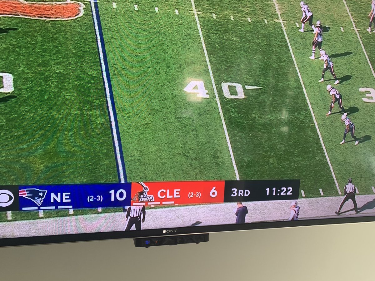 Hey Broadcast Associate in the truck. Pats just scored. Score is 17-6. Thank you. Been there.