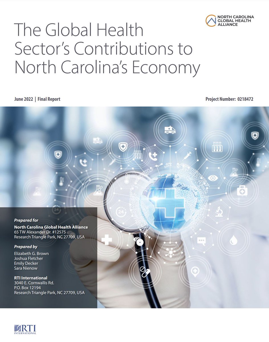 Check out the new report from <a href="/ncglobalhealth/">North Carolina Global Health Alliance</a>, which reports that. despite challenges caused by #COVID19, NC global health sector continues to grow. 900+ orgs work locally &amp; internationally to save lives, improve health, &amp; protect against global threats. 

loom.ly/fMpS69c
