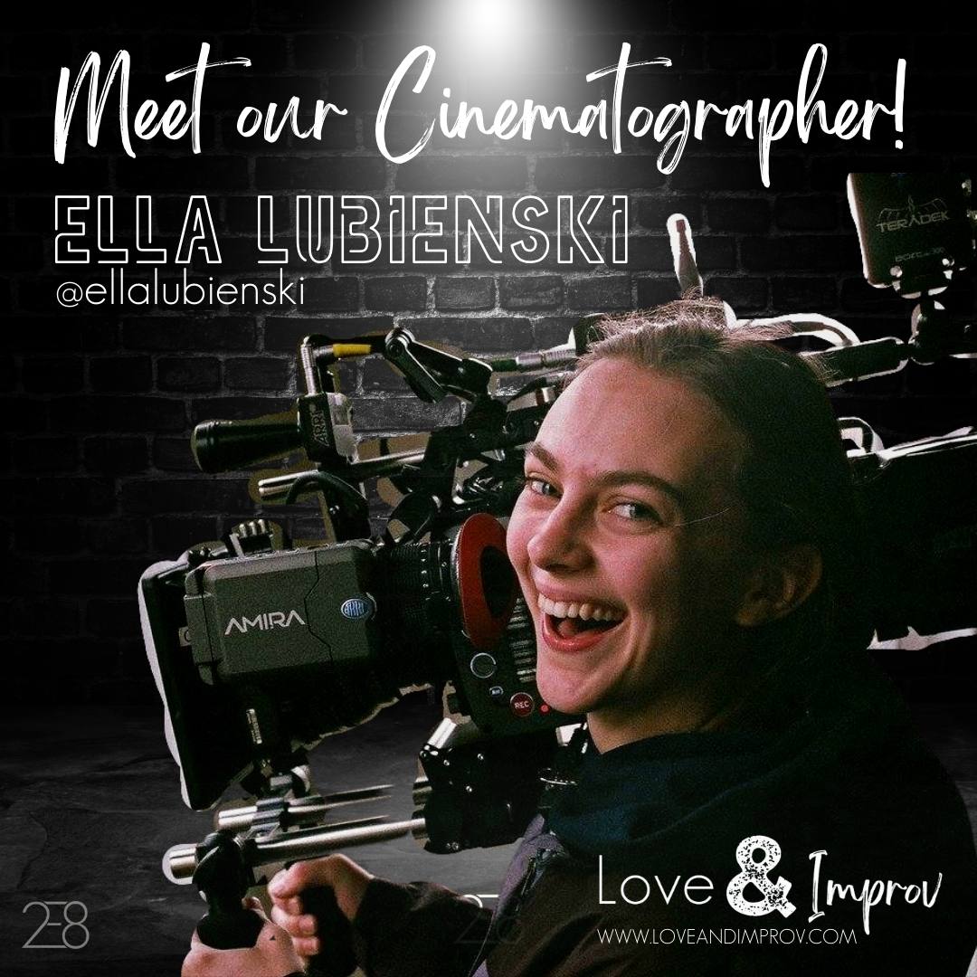 Meet our cinematographer for <a href="/loveandimprov/">Love & Improv | A Feature Film</a>, Ella Lubienski! She's worked on shows like <a href="/NBCChicagoFire/">Chicago Fire</a> , <a href="/FargoFX/">Fargo</a>  Work In Progress, and <a href="/thecw4400/">4400</a> .

You can find out more about Ella at ellalubienski.com

Learn more about LOVE &amp; IMPROV at seedandspark.com/fund/loveandim…