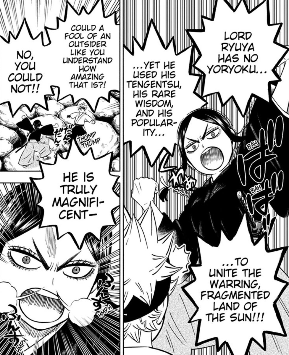 MerciusJambe13's tweet photo. #BlackClover341 #BC341
So.... Ichika is a huge simp for Ryuya. Also, her attitude here was quite a surprise. She seemed very calm and grumpy at first glance. https://t.co/tkBOQS5eEW