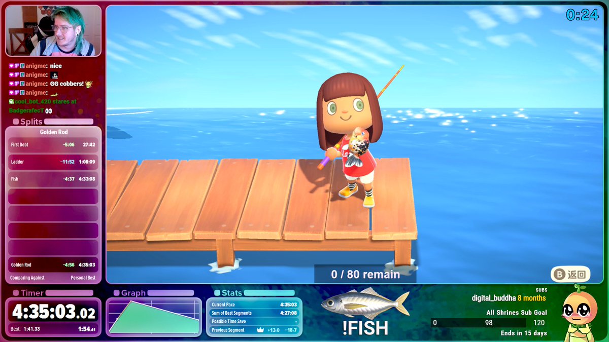 cobwoms's tweet photo. wee 5m improvement to the golden rod WR today. with some better luck this can be even poggier. 4:35:03 https://t.co/MEYoKoXA2e