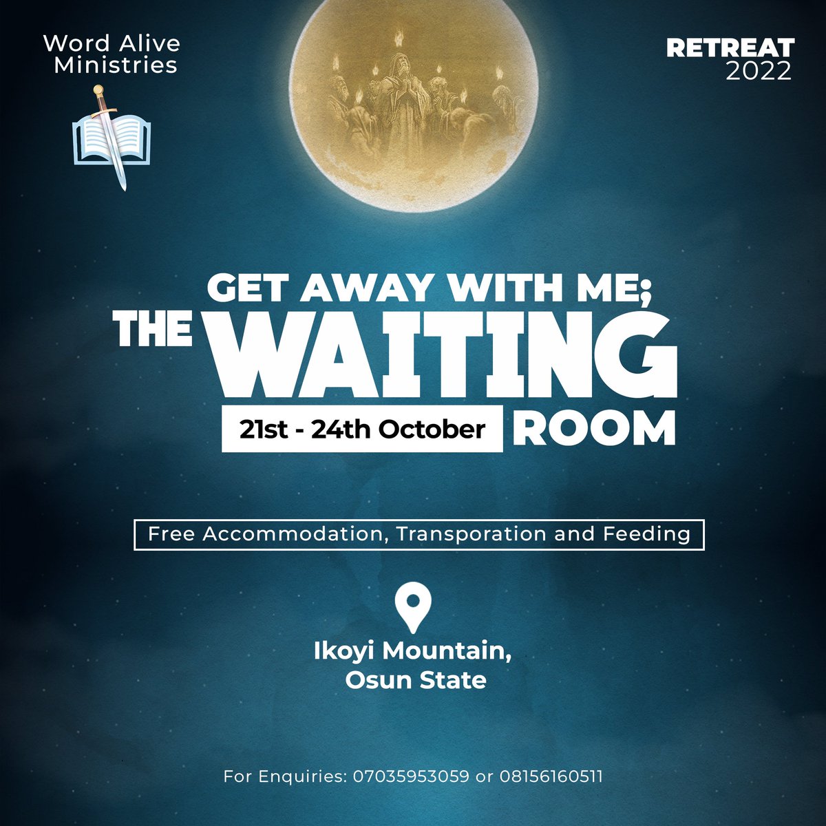 Omoooo 😭😭😭
Eloping with God with a couple of friends this weekend, literally!

Hosting a Retreat for everyone looking to run away from this world and all the noise in it 
If this is you, don't miss this please.

The testimonies from the previous retreats, kai 😭😭😭😭