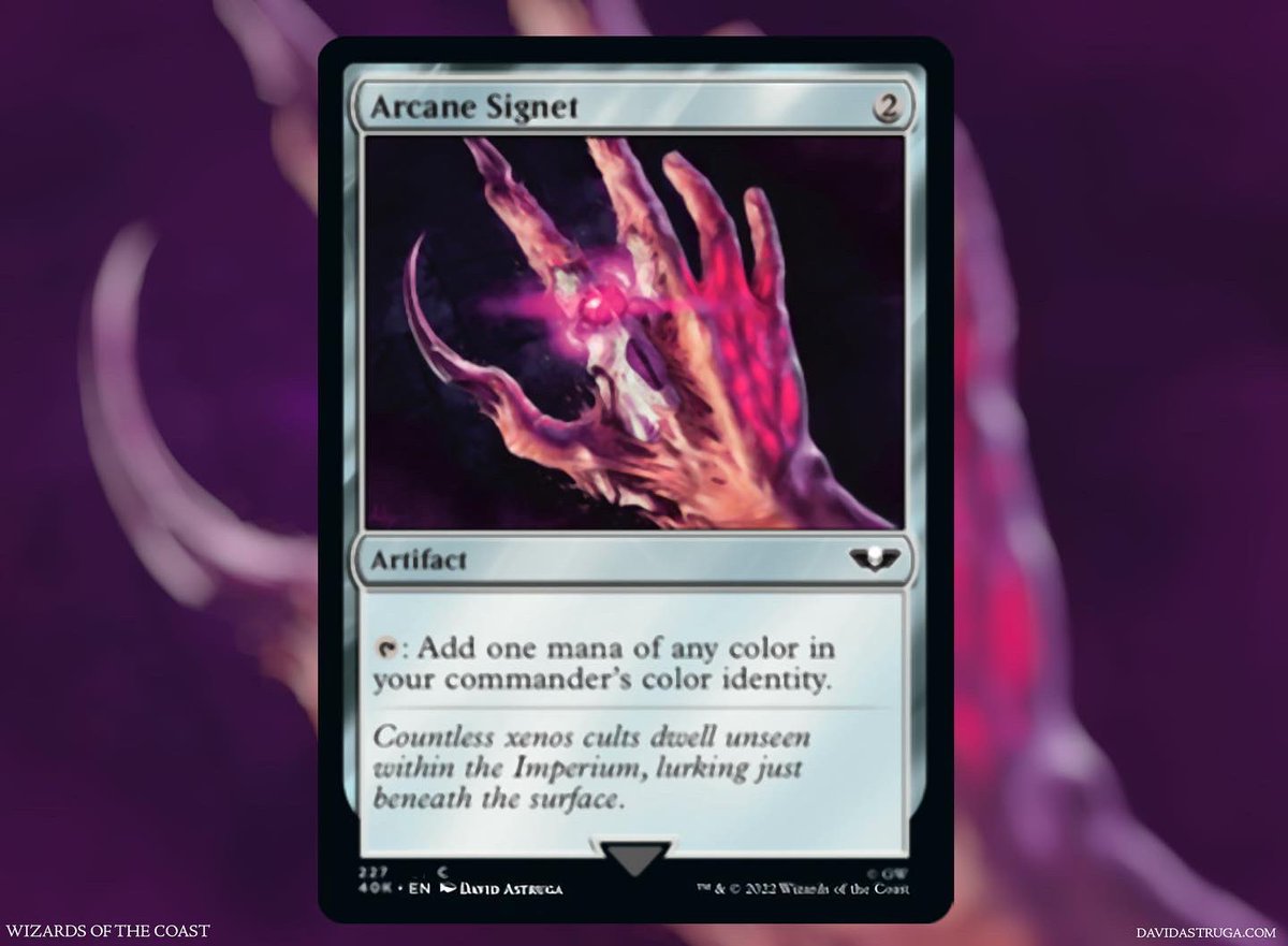 Arcane Signet
Magic The Gathering - Universes
Beyond: Warhammer 40000
AD: Ovidio Cartagena

#MagicTheGathering 
#ArtistOnTwitter #art #warhammer
#WarhammerCommunity
#warhammer40k #WarhammerArt
#MTGxWH40k #WH40k #mtg