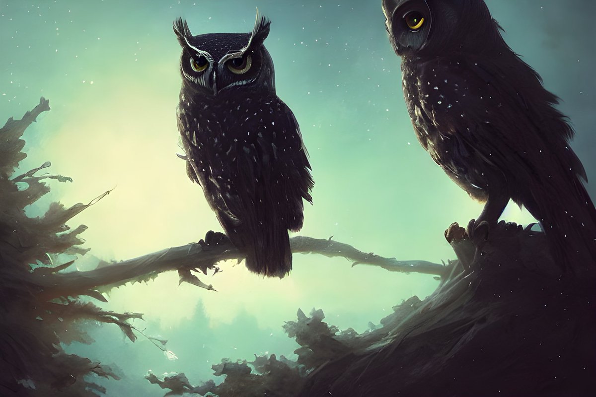 Fish_Face46's tweet photo. Day 16 of #starrytober - Nocturnal Owls 🌙
#aiart #art #artwork #aiartcommunity #aiartist #starryai #FishFace #digitalartist #digitalillustration #digitalcomposition #owls #Nocturnal https://t.co/vHJiporOl8
