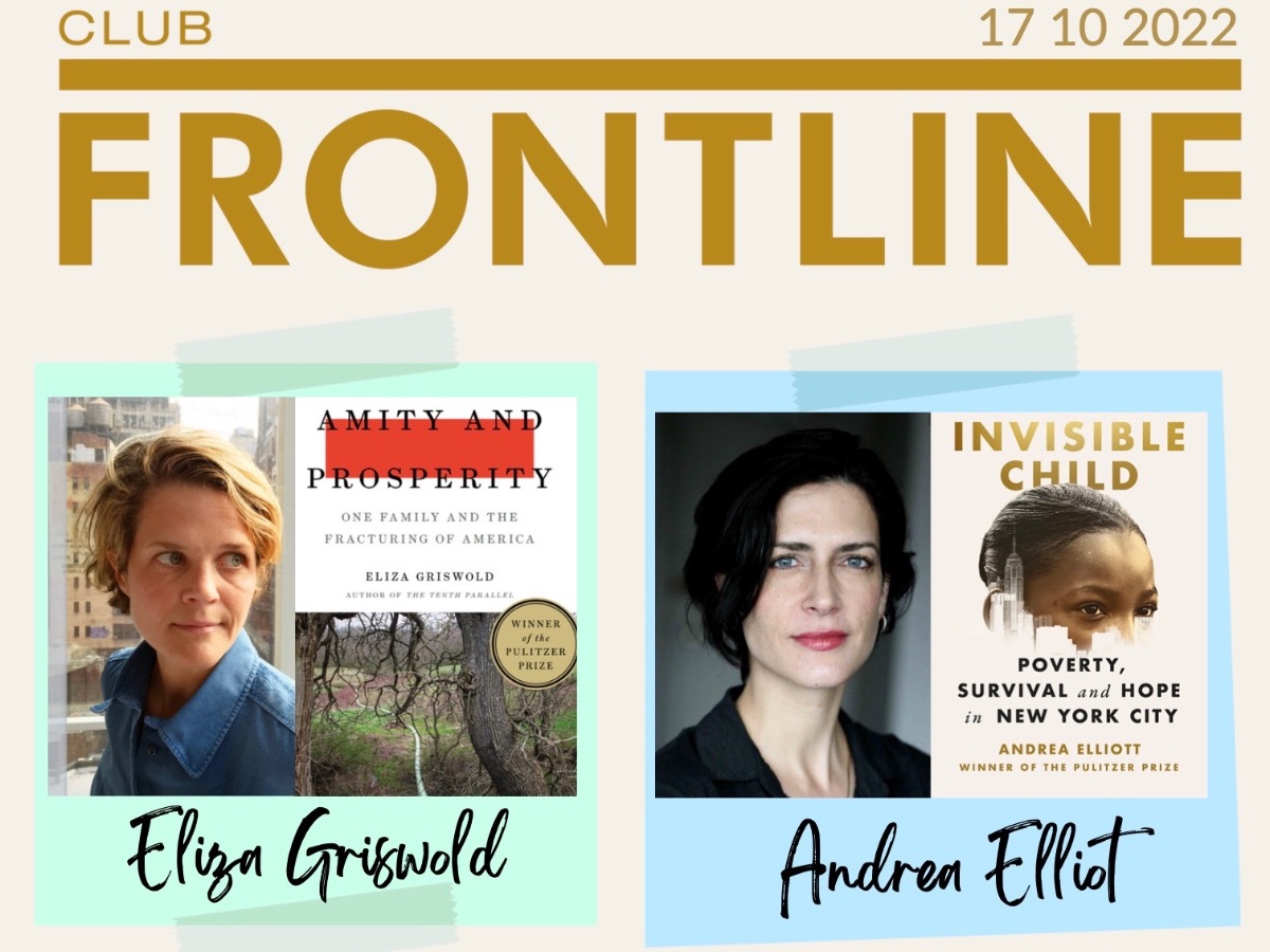 Reminder this week at the Frontline Club® - mailchi.mp/frontlineclub.… #tomorrow at the Club @andreafelliott @elizagriswold