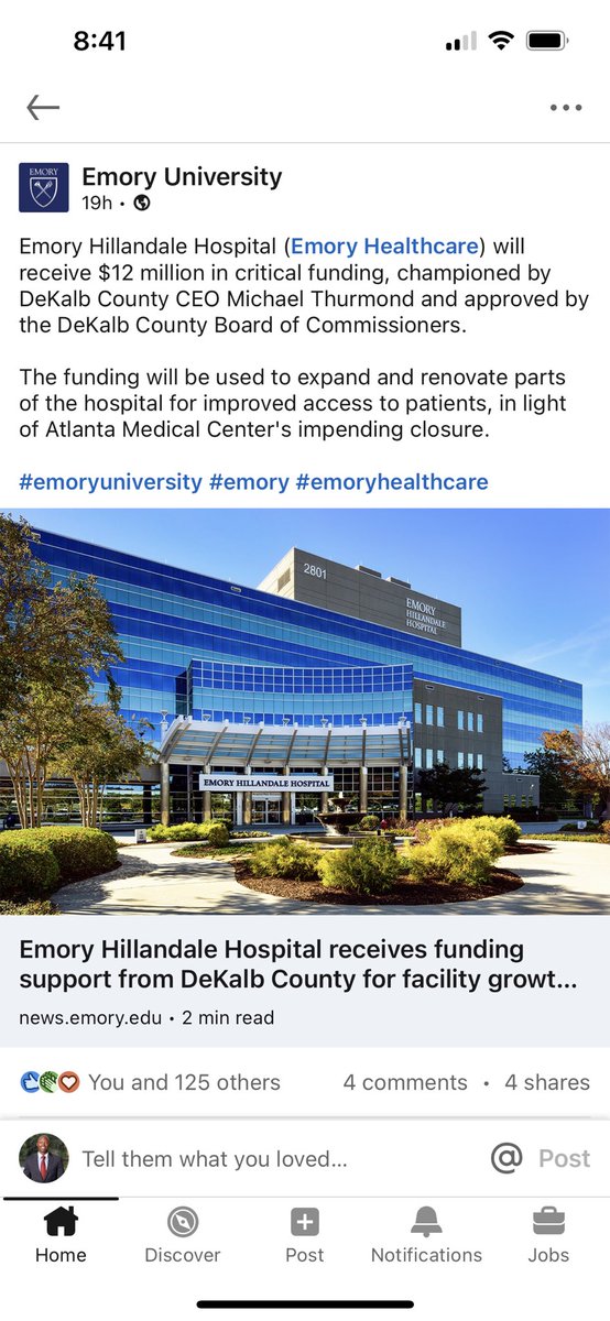 trealrashardj's tweet photo. We @emoryhealthcare are very excited and grateful for this critical funding! Thank you CEO Thurmond and the entire DeKalb County Board of Commissioners for your commitment to health #equity 🙌🏾

https://t.co/G9HxqWy9iI https://t.co/t86pLn5xgw