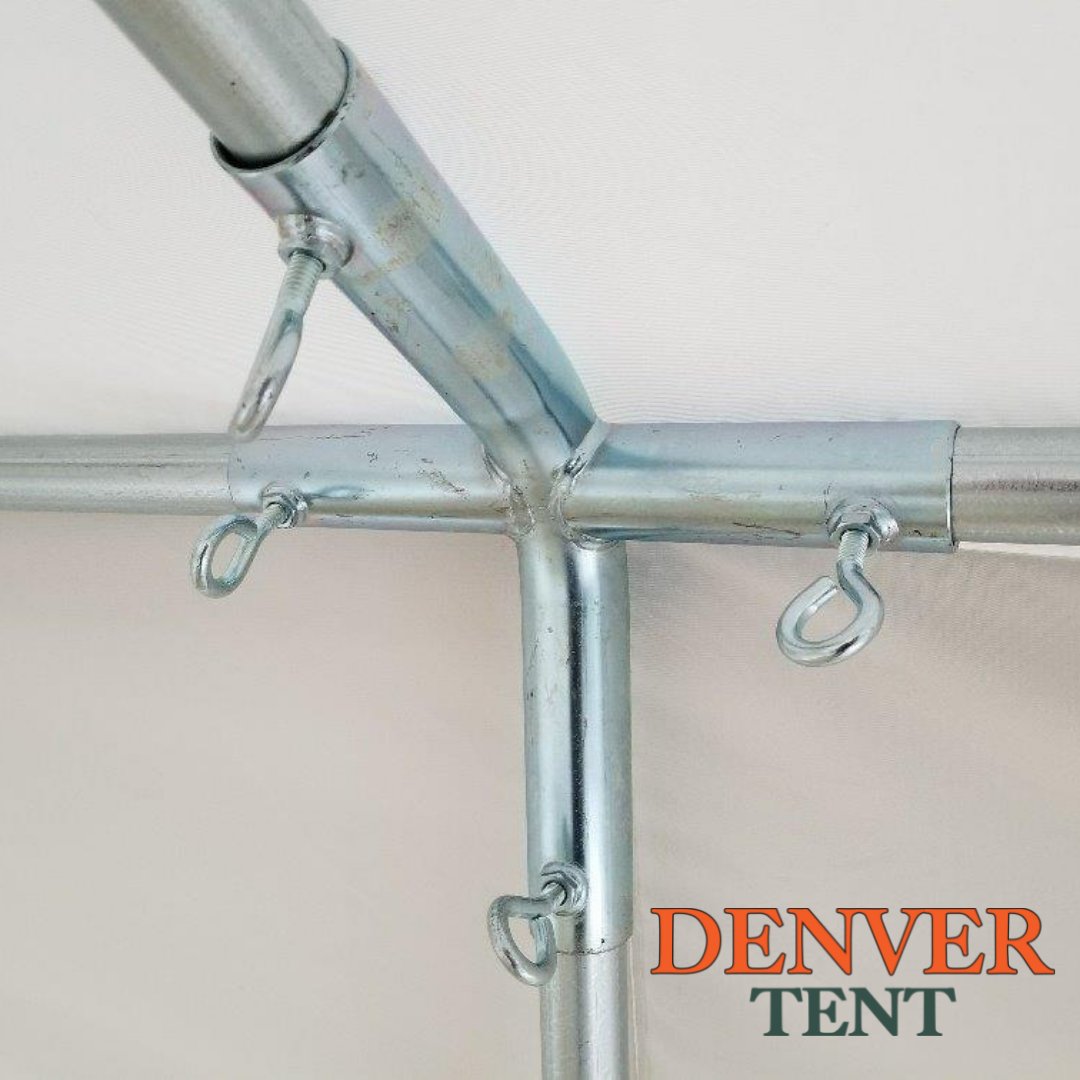 Our 4-way coupler, many try to copy but do not succeed. #besttent #bestframe #denvertent