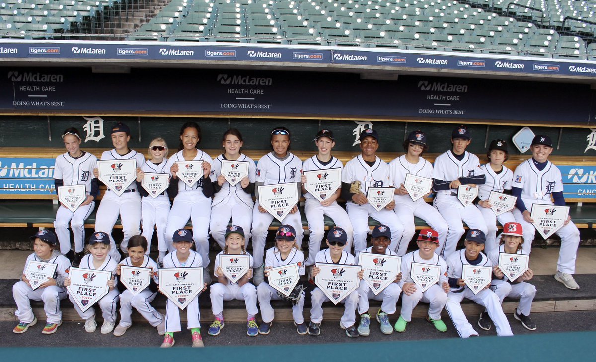 That’s a wrap on Champions Day! ✅ We invited the Top-10 participants from our Detroit Tigers Youth Summer Camps – from 4 different age groups with boys & girls divisions – to compete to be named the ultimate champion of the day.