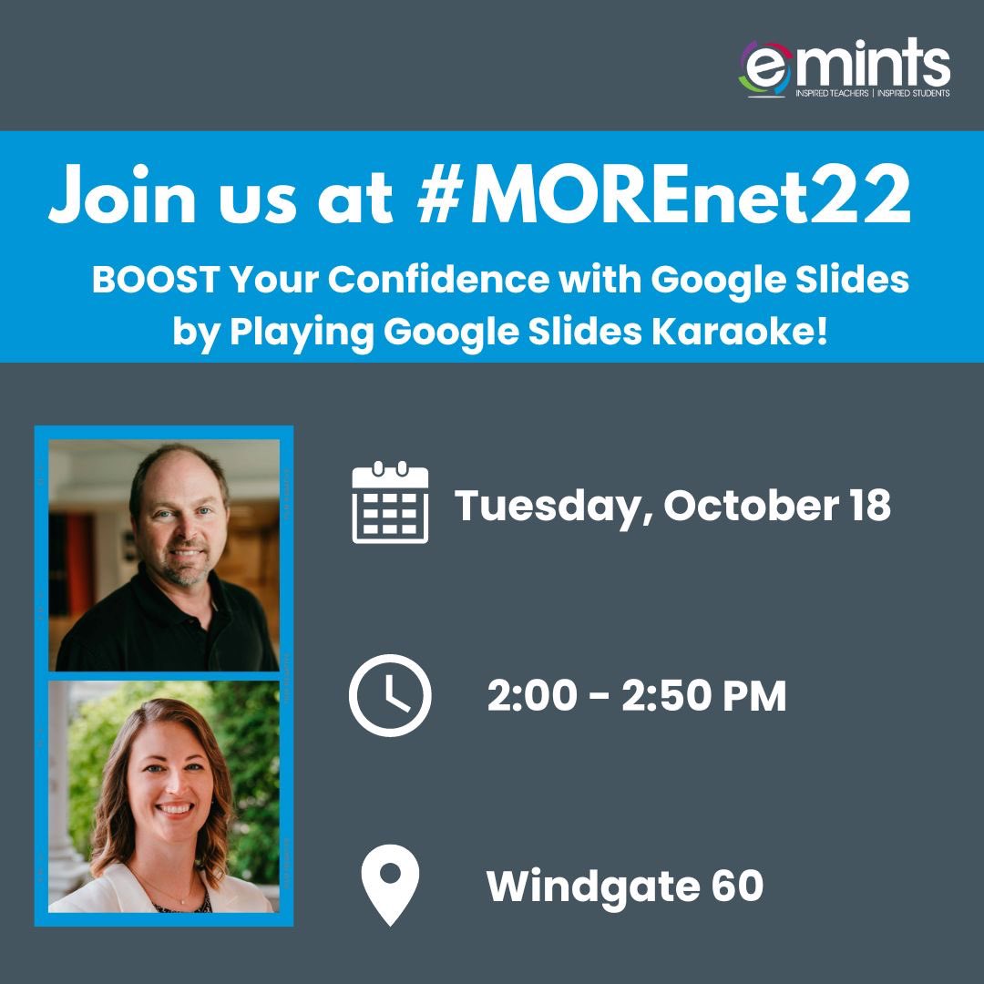 Mrs_HAnderson's tweet photo. Come see @dougemints & me Tuesday afternoon at #MOREnet22!
@emintsnc #emintsnc https://t.co/yuxBTj9vWB