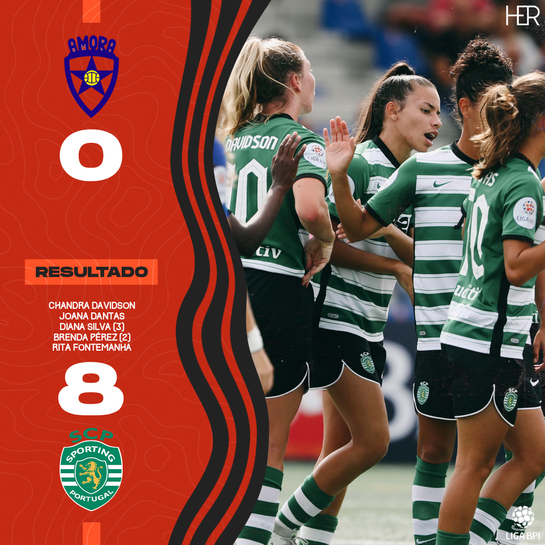 𝙍𝙐𝙂𝙄𝘿𝙊 𝘽𝙀𝙈 𝙁𝙊𝙍𝙏𝙀 🦁

O <a href="/FutFemSCP/">Sporting CP Futebol Feminino</a> aplicou 'chapa 8' na visita ao Serrado.

📸 FPF