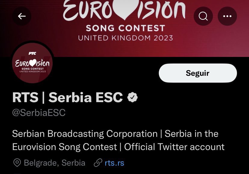 ForeignpolicyWB's tweet photo. Serbian RTS 'avoids' putting the Ukrainian flag on their networks by putting the #Eurovision 2023 logo. 

#Serbia #LittleRussia #Ukraine #Kherson #Russia https://t.co/Gr4y2QfSB9