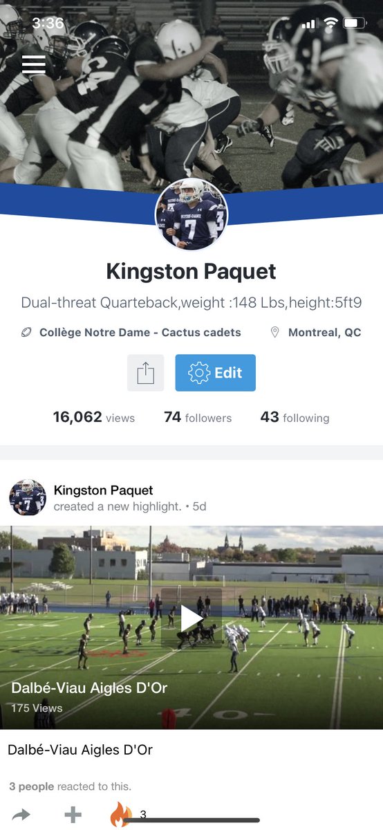 Weekly Highlights of every game up on my Hudl. hudl.com/profile/175668…