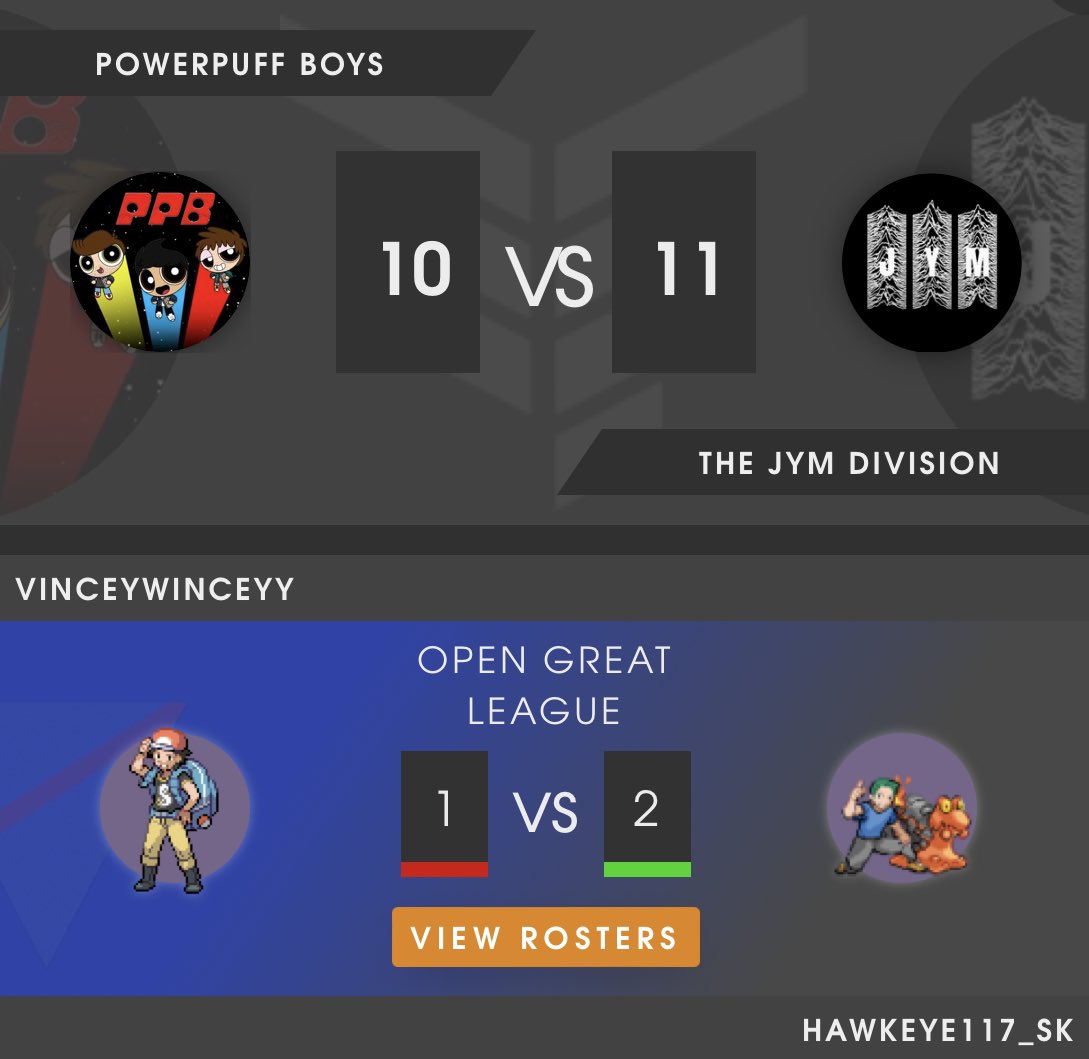 Hawkeye117sk (@hawkeye117sk) on Twitter photo What a fantastic week <a href="/JymDivision/">Jym Division</a> have had against Powerpuff Boys!
A tough match vs Vinceywinceyy resulted in a solid 2-1 win and an overall win for the faction. Every point mattered and it’s good to be winning again!
Bring on next week! What a fantastic week <a href="/JymDivision/">Jym Division</a> have had against Powerpuff Boys!
A tough match vs Vinceywinceyy resulted in a solid 2-1 win and an overall win for the faction. Every point mattered and it’s good to be winning again!
Bring on next week!