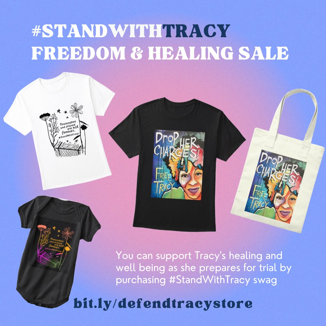 Demand @ManhattanDA #DropHerCharges and look cute while you do it 😍 Get your #StandWithTracy swag, and support Tracy's fight for freedom today! bit.ly/defendtracysto…