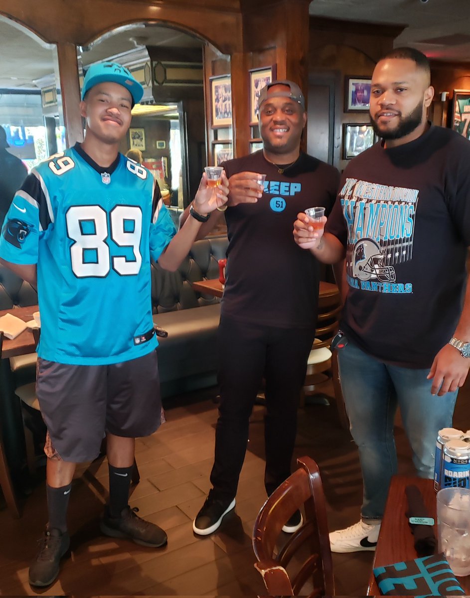 AtlantaRiot's tweet photo. Thanks for coming out to watch the @Panthers game with us today! Thank you @BucketShopCafe
For the #FireballShot & #PantherShot! #KeepPounding #BeTheUproar #ChangeTheCulture https://t.co/pGpydwkXCN
