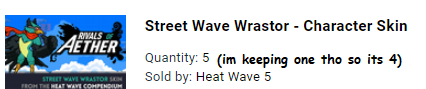 SBS knows where I live so I have 4 extra Wrastor skins! RT this and follow my account to enter a giveaway and help keep Darai out of my house! I'll give the skins out this time tomorrow.