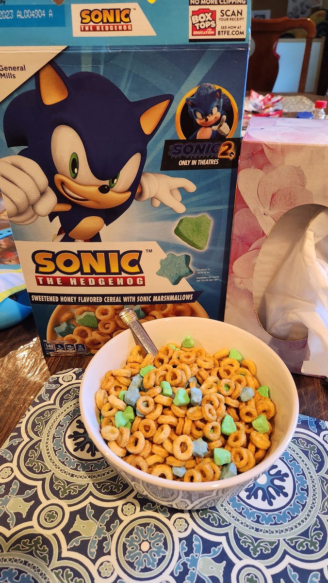 Got me some, (cough)... new Sonic The Hedgehog cereal at Dollar Tree today! Great movie must mean great cereal, right? #SonicTheHedgehog https://t.co/3A7CIlLIKK