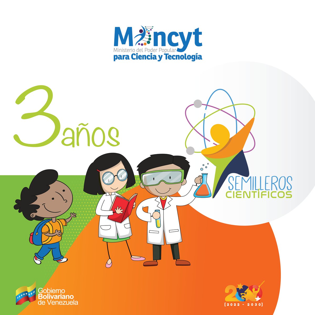Mincyt_VE's tweet photo. Un día como hoy, hace tres años se creó el programa Semilleros Científicos.

➡️ Este es un programa nacional para la conformación de comunidades de conocimiento.

➡️ El sentido es promover la ciencia desde la cuna, mediante la inspiración y la formación constante e integral. https://t.co/v5sdHkwPvB