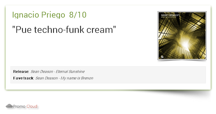 Ignacio Priego supports: Sean Deason - Eternal Sunshine 8/10 #newrelease pcl.la/P9HIY2  @seandeason <a href="/techno/">Tom Ford</a> <a href="/detroit/">Detroit</a> @frequencyshiftrecord