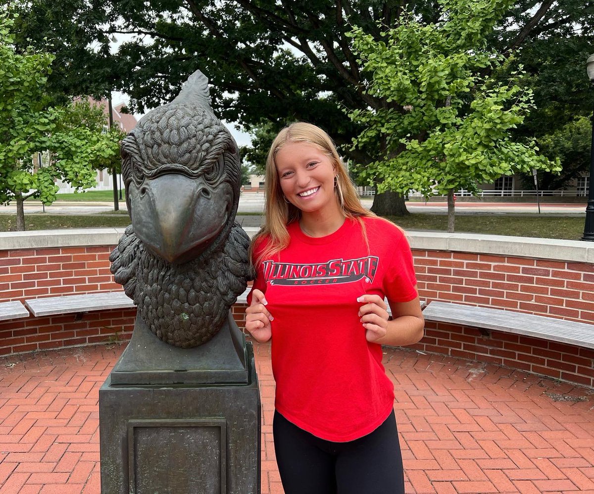 ashwolfe11's tweet photo. I’m thrilled to announce my verbal commitment to play Division 1 soccer and further my education at Illinois State University. I want to thank God, my family, friends, and coaches for all of their support. #RollRedbirds @Redbird_Soccer @marisakresge @CoachRhiRhi @RileyButler3 https://t.co/hG1P7PW9J7