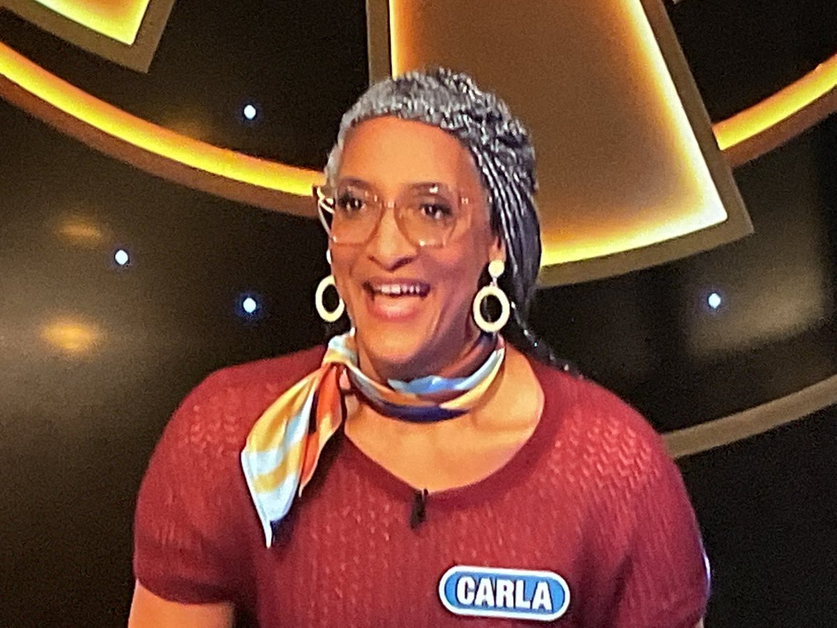 JenETLC's tweet photo. Celebrity chef Carla Hall from Nashville is playing Celebrity Wheel of Fortune.  Her winnings will benefit @4H   Way to go Carla! https://t.co/00Y9hWOvc0