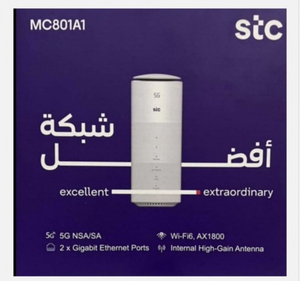 trading_sim's tweet photo. راوتر منزلي 4G,5G - ZTE 5G CPE MC801A1
السعر شامل القيمة المضافة والشحن
١٬١٧٠ ر.س
الموديل : ZTE 5G CPE MC801A1 أحدث نسخة (الاصدار الجديد) من ZTE يدعم كل الشركات ويدعم اللغة العربية سرعة تصل الى 3600 ميقا.
يعمل على كل الشرائح
الجهاز يعمل على جميع الشبكات. https://t.co/moe6lJKwYO