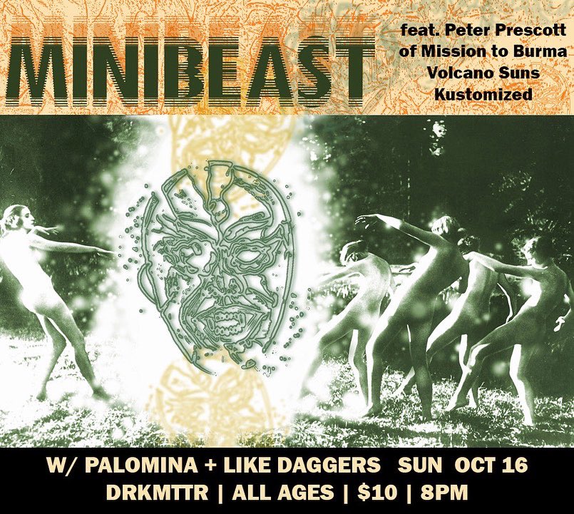 The mighty MINIBEAST is playing Drkmttr tonight!!
