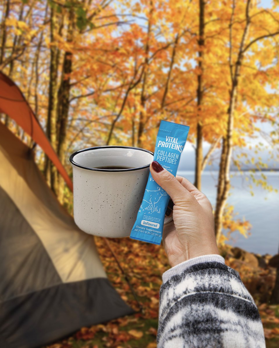 'Tis the season to cozy up (with collagen😉). Where are you taking your stick pack today?☕🍂🍁#selfcaresunday