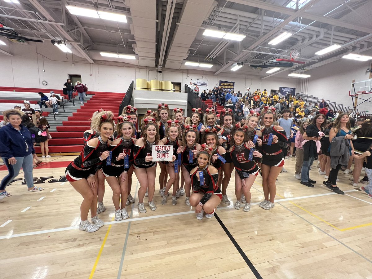 Congrats Varsity! 
1st place &amp; most creative stunts award !!