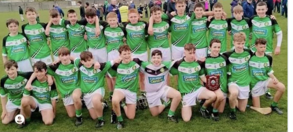 GallenSchool's tweet photo. Congratulations to all the Gallen Community School students on the victorious Ferbane Belmont U15 Hurling panel. The lads beat Ballinamere/Durrow today in the Final by 3-8 to 2-9 after a tight battle. Well done to the panel and their management team. https://t.co/y4pkHfuyCf