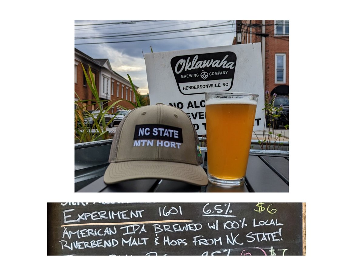 Luping's hops are on tap at Oklawaha Brewery in Hendersonville. Really great beer!
Thanks to Tucker for making this partnership happen!