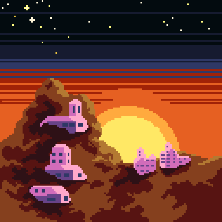 pumpinglemmadev's tweet photo. #pixelart #sunset @Pixel_Dailies https://t.co/iAuXTTq4Cn